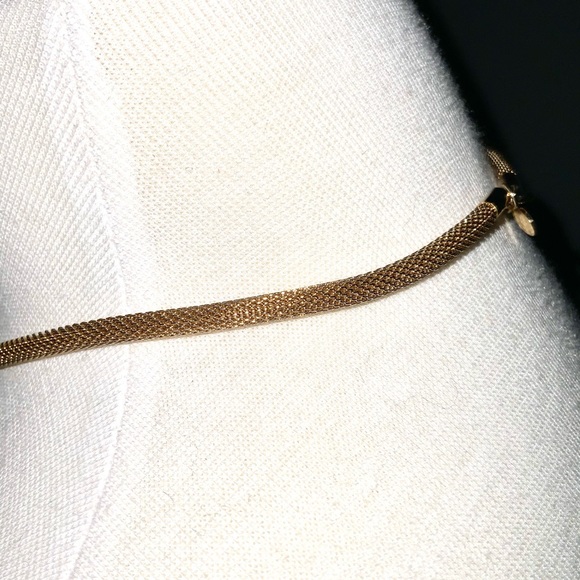 Avon Gold Snake Chocker With CZ 14” In Box - Picture 4 of 4